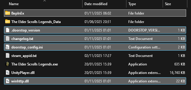 TESL Reborn Installation Screenshot